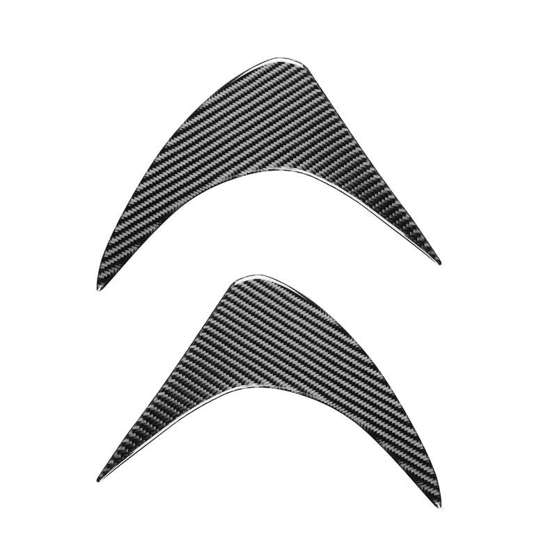 2 PCS / Set Carbon Fiber Car Front Lamp Eyebrow Decorative Sticker for Toyota GT86 / Subaru BRZ 2012