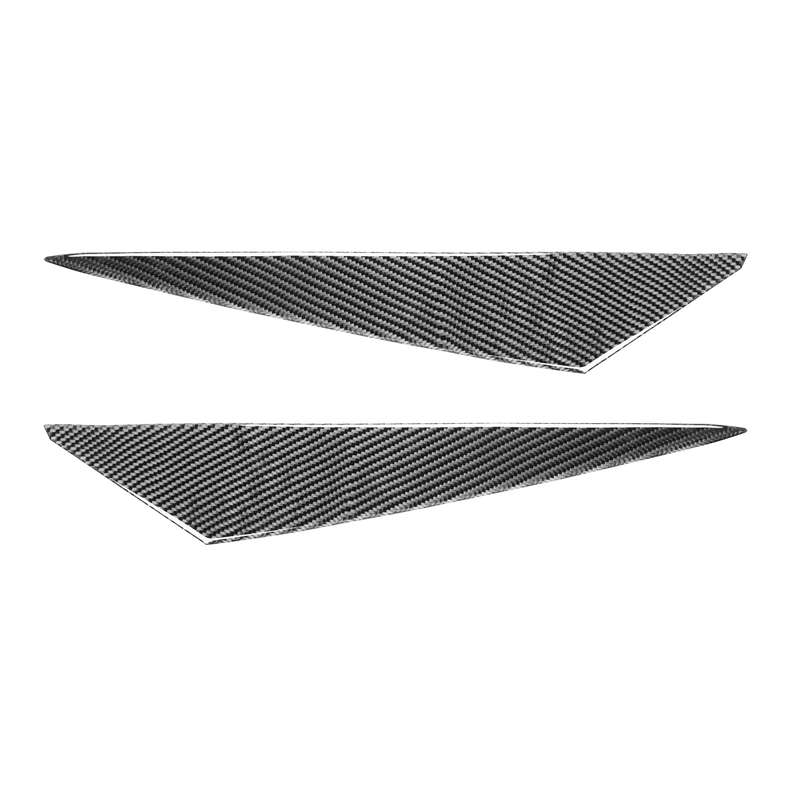 2 PCS / Set Carbon Fiber Car Lamp Eyebrow Decorative Sticker for BMW X1/E84 2009-2014, Drop Glue Ver
