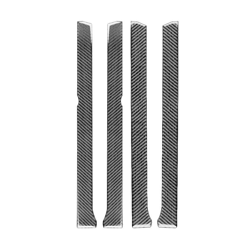 4 PCS / Set Carbon Fiber Car Window Inside Decorative Sticker for Toyota 4Runner 2010-2020
