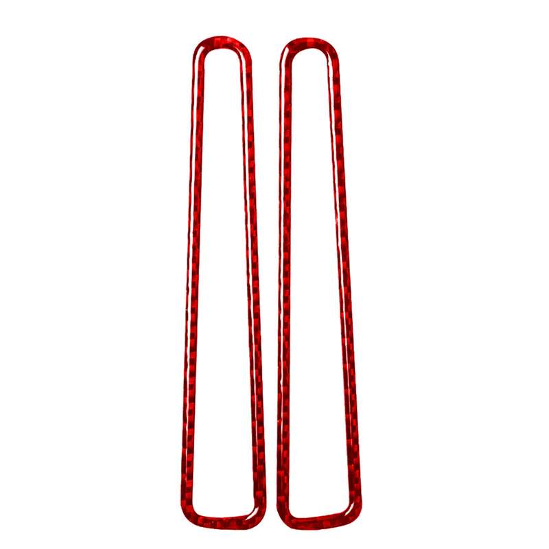 2 PCS / Set Carbon Fiber Car Window Air Outlet Defogging Decorative Sticker for Nissan GTR R35 2008-