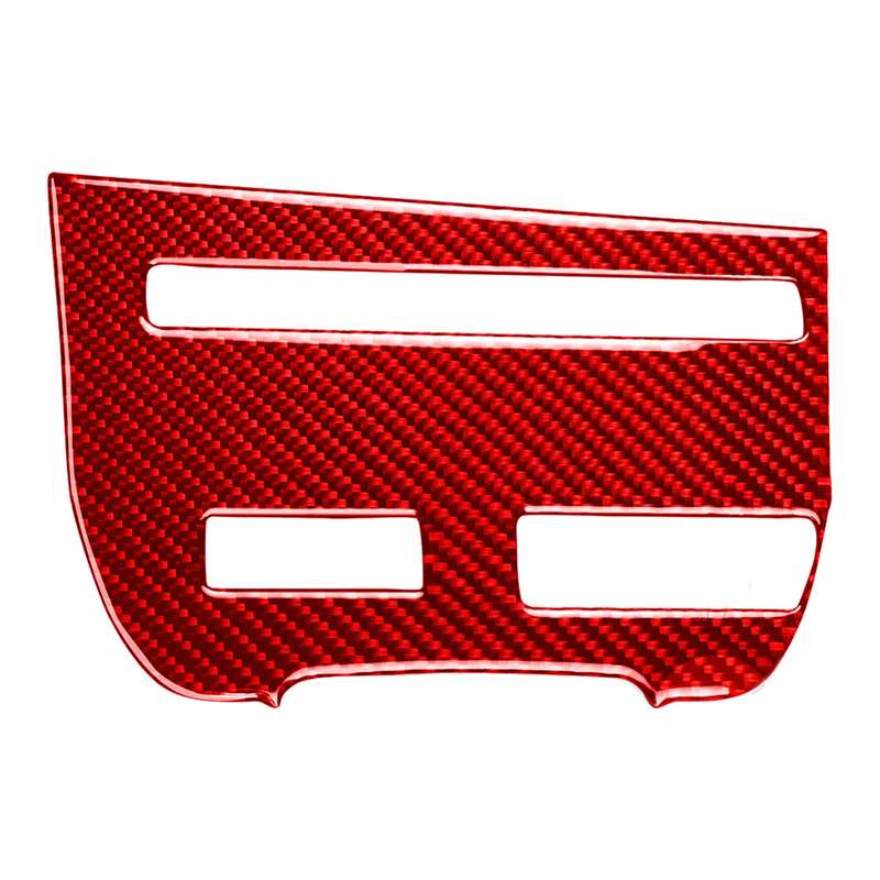 Carbon Fiber Car CD Player Console B Version Decorative Sticker for Nissan GTR R35 2008-2016, Left D