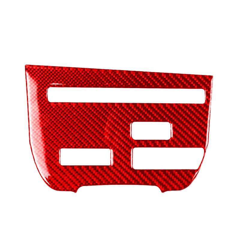 Carbon Fiber Car CD Player Console C Version Decorative Sticker for Nissan GTR R35 2008-2016, Left D
