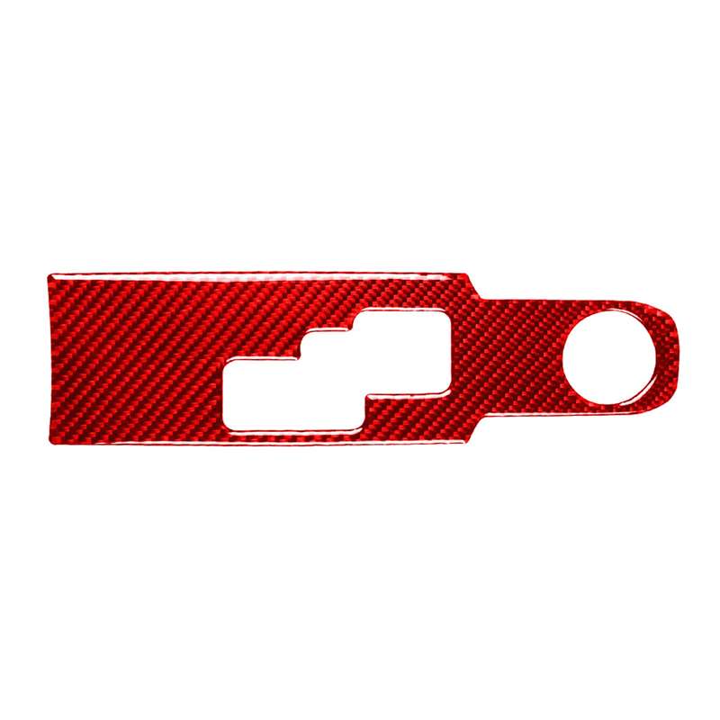 Carbon Fiber Car Gear Shift Panel Decorative Sticker for Nissan GTR R35 2008-2016, Left and Right Dr