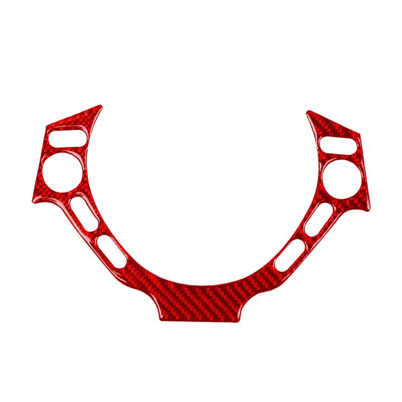 Carbon Fiber Car Steering Wheel Buttons Decorative Sticker for Nissan GTR R35 2008-2016, Left and Ri