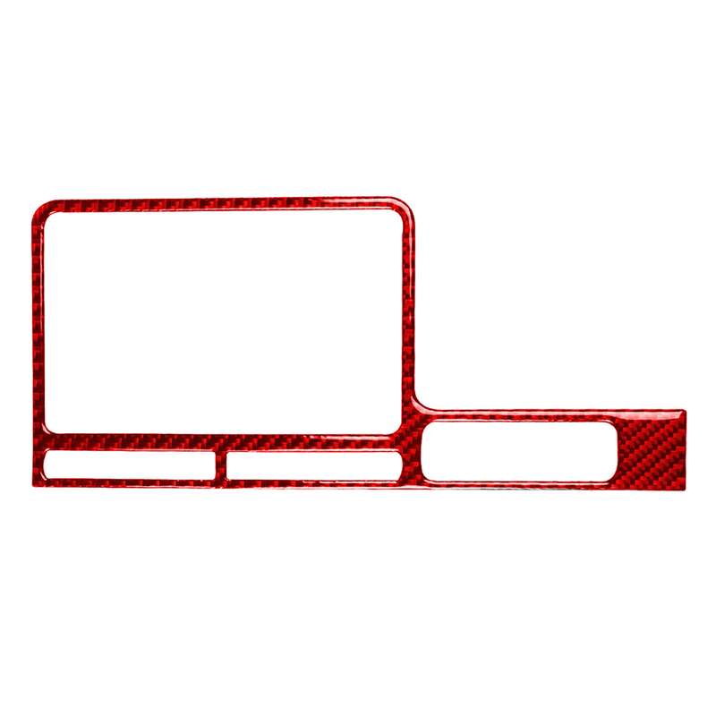 Carbon Fiber Car Navigation Display Frame Decorative Sticker for Nissan GTR R35 2008-2016, Right Dri