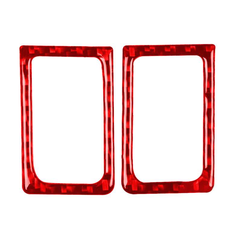 2 PCS / Set Carbon Fiber Car Left Right Door Lock Decorative Sticker for Nissan GTR R35 2008-2020, L
