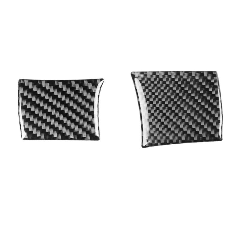 Carbon Fiber Car Steering Wheel Left Right Side Decorative Sticker for Dodge Challenger 2015 to Now,