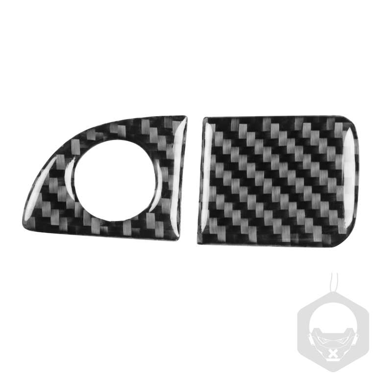 Carbon Fiber Car Co-pilot Storage Handle Decorative Sticker for Dodge Challenger 2015 to Now, Left D