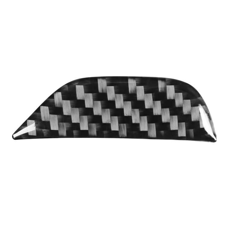 Carbon Fiber Car Central Control Armrest Storage Button Decorative Sticker for Dodge Challenger 2015
