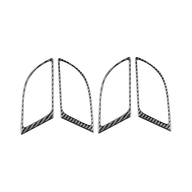 4 PCS / Set Carbon Fiber Car Inner Handle Frame Decorative Sticker for Honda CRV 2007-2011,Left and