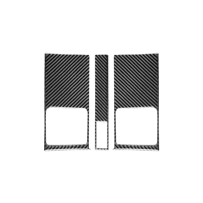 3 PCS / Set Carbon Fiber Car Central Control Air Outlet Panel Decorative Sticker for Honda CRV 2007-