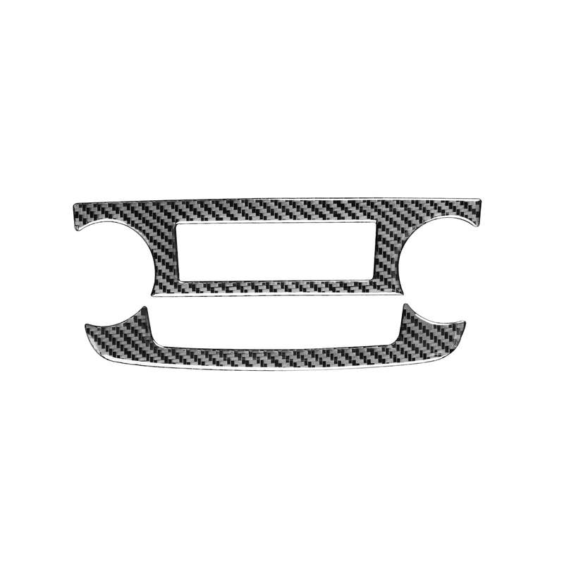 2 PCS / Set Carbon Fiber Car Central Control CD Volume Switch Frame Decorative Sticker for Honda CRV
