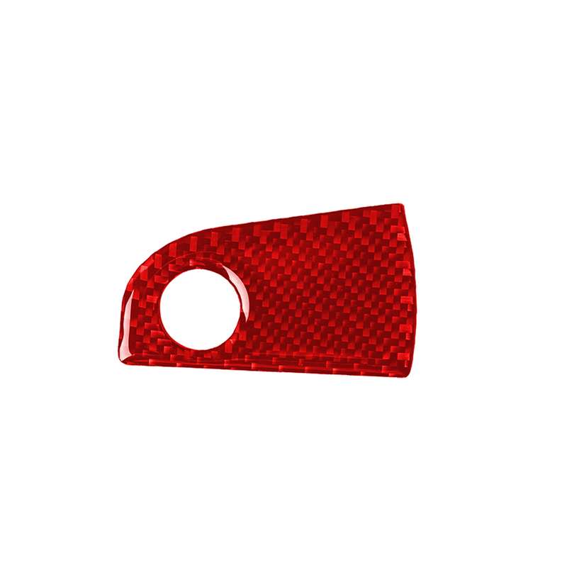 Carbon Fiber Car Co-pilot Storage Decorative Sticker for Alfa Romeo Giulia 2017-2019,Left Drive (Red