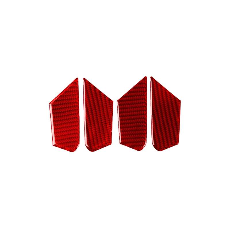 4 PCS / Set Carbon Fiber Car Inner Door Bowl Decorative Sticker for Alfa Romeo Giulia 2017-2019,Left