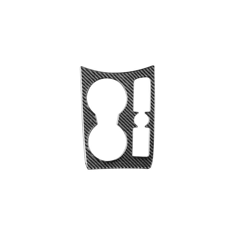Carbon Fiber Car Water Cup Panel Decorative Sticker for Audi Q3 2013-2018,Right Drive