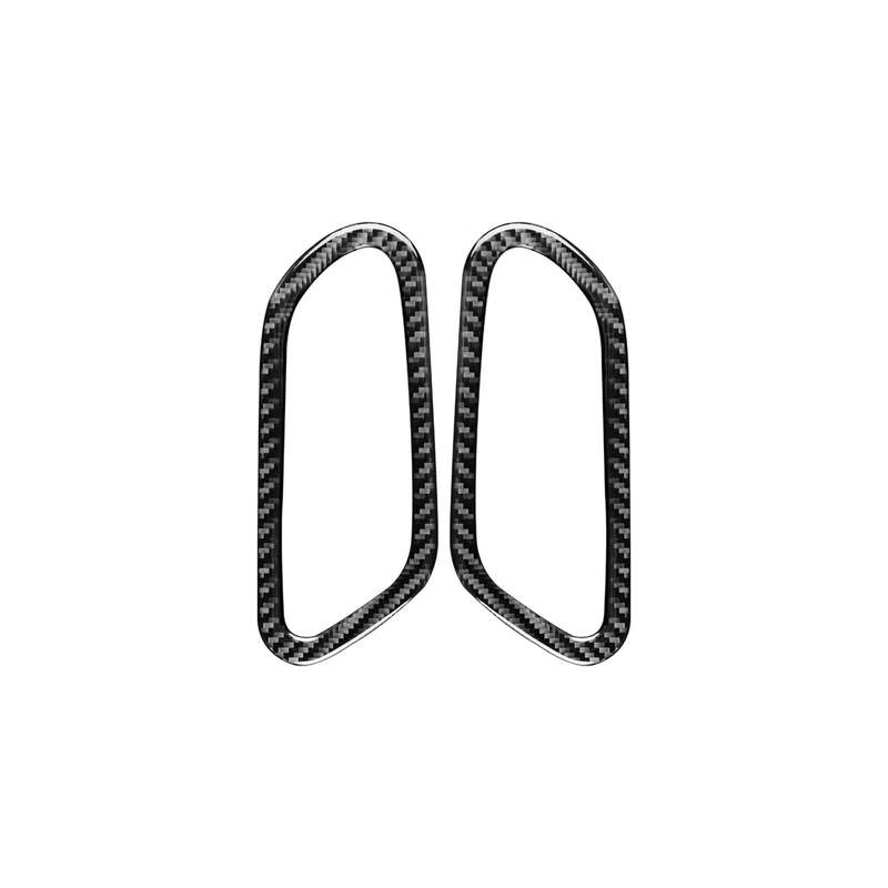 2 PCS / Set Carbon Fiber Car Inner Door Handle Decorative Sticker for Volkswagen Scirocco 2009-2016,