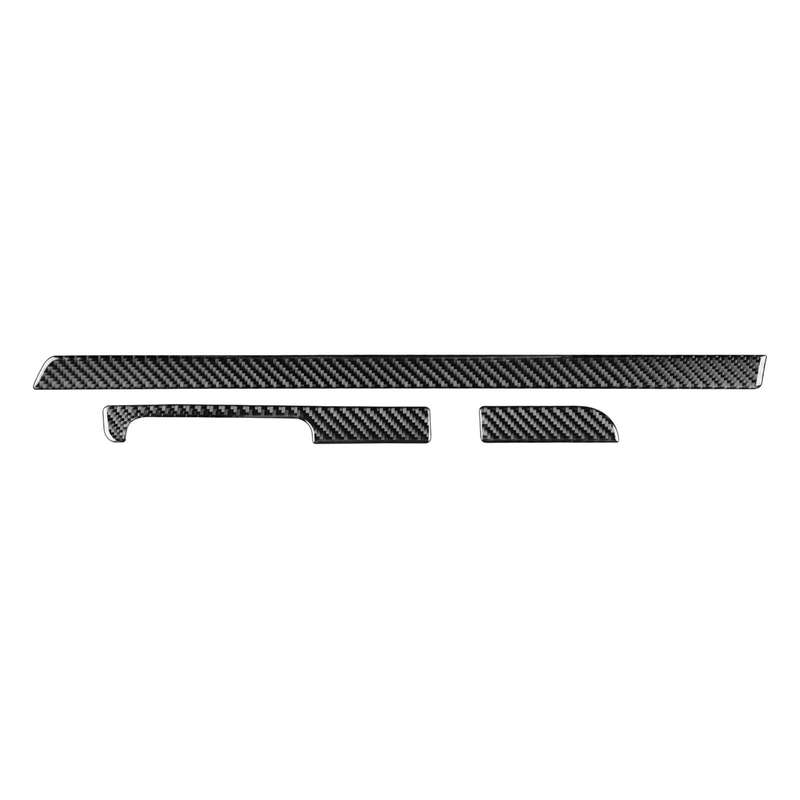 3 PCS / Set Carbon Fiber Car Dashboard Strip Decorative Sticker for Volkswagen Scirocco 2009-2016,Le