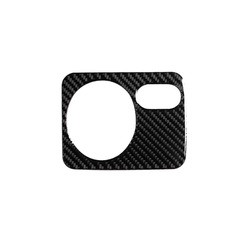 Carbon Fiber Car Headlight Switch Panel Decorative Sticker for Volkswagen Golf 6 2008-2012, Left Dri