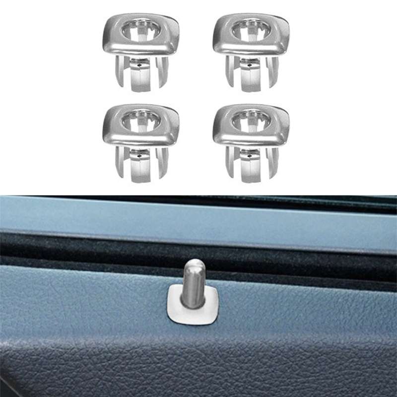 For BMW 5 Series 2011-2017 4 in 1 Car Interior Door Window Trim Panel Locking Knob Button Cover 5142