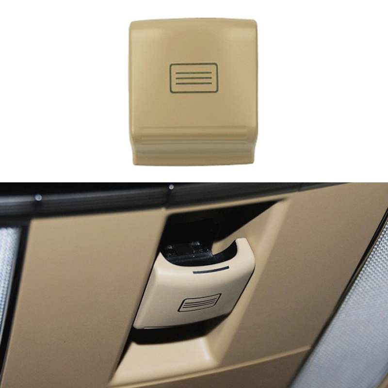 For Mercedes-Benz W221 2006-2013 Left Driving Car Sunroof Switch Button Dome Light Button(Black)