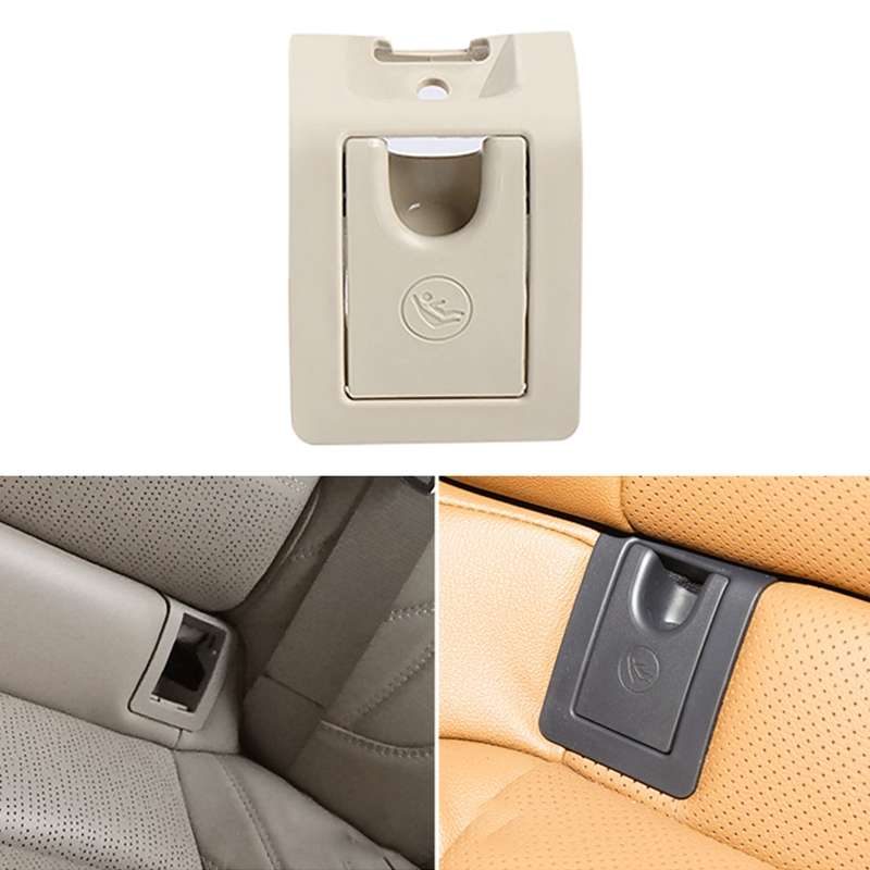 For Toyota Camry 2017- Car Rear Child ISOFIX Switch Seat Safety Cover Assembly 2059200513 (Black)