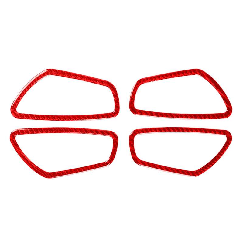 Car Carbon Fiber Inside Door Wrist Frame Decorative Sticker for Honda Tenth Generation Civic 2016-20