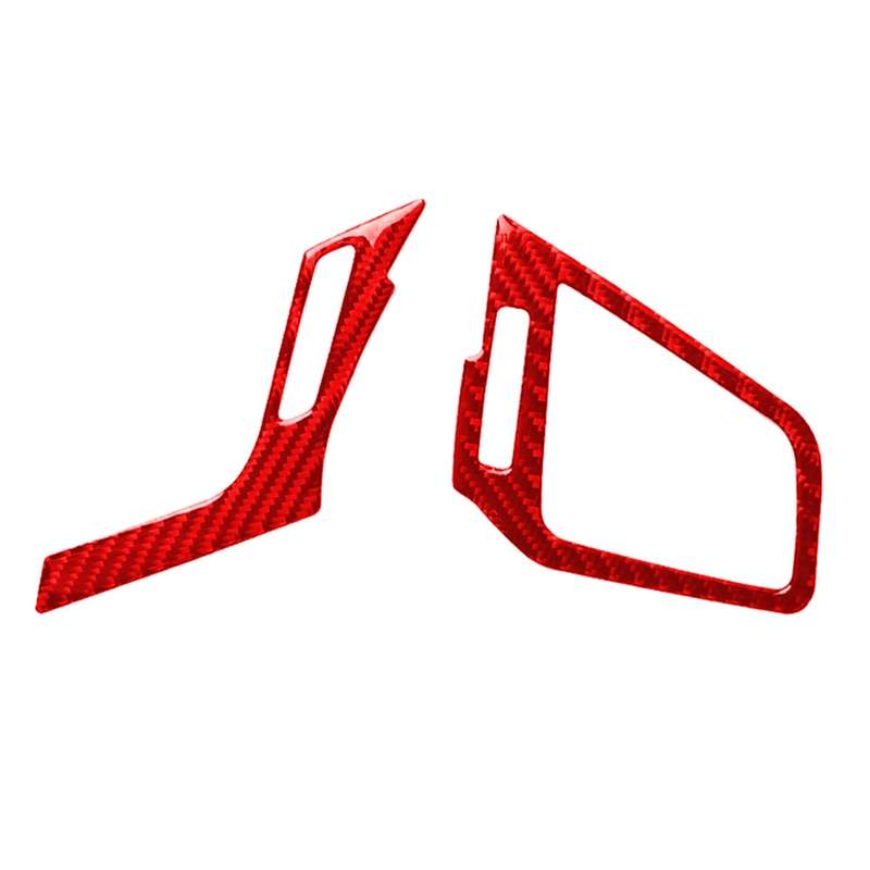 Car Carbon Fiber Left and Right Air Outlet Decorative Sticker for Honda Tenth Generation Civic 2016-