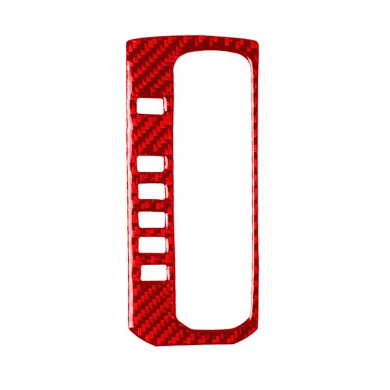 Car Carbon Fiber Gear Button Frame Decorative Sticker for Honda Tenth Generation Civic 2016-2019, Le