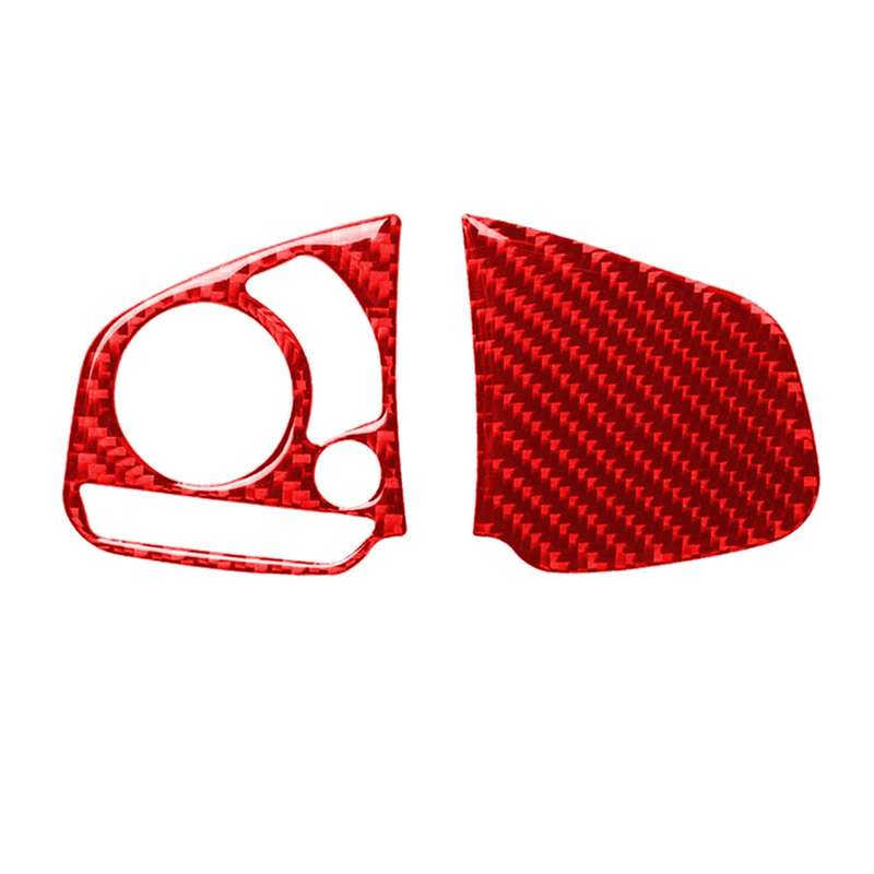 Car Carbon Fiber Steering Wheel Button Middle Configuration Decorative Sticker for Honda Tenth Gener