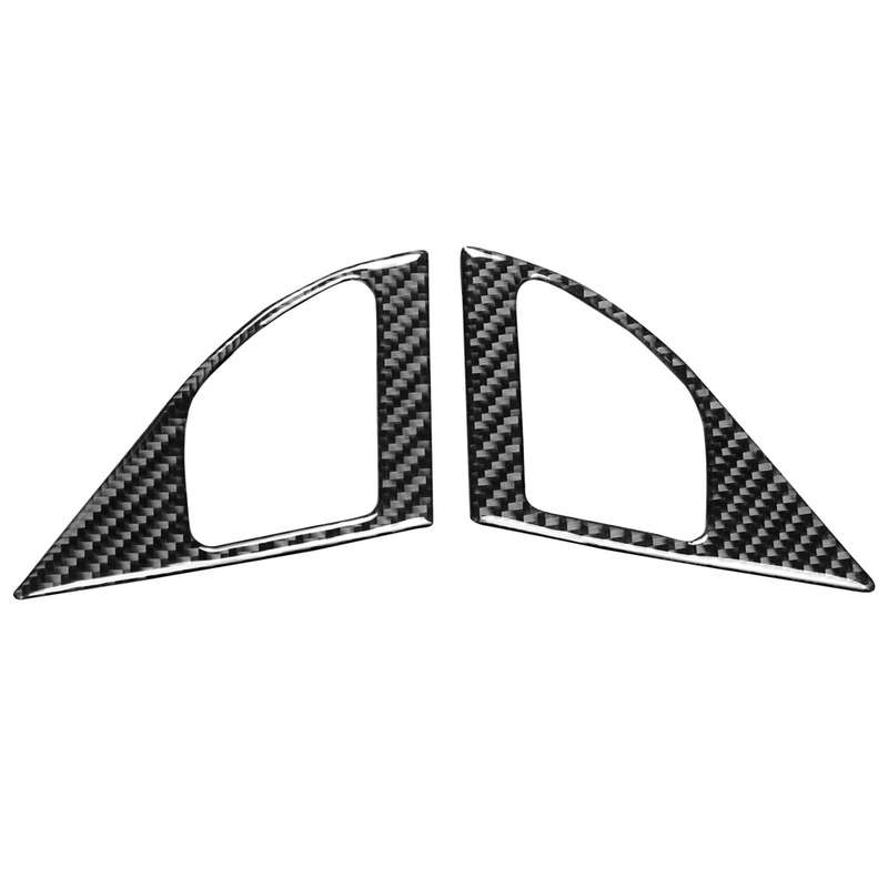 2 PCS Car Carbon Fiber Left and Right Speakers Decorative Sticker for Mitsubishi Lancer EVO (Only DE
