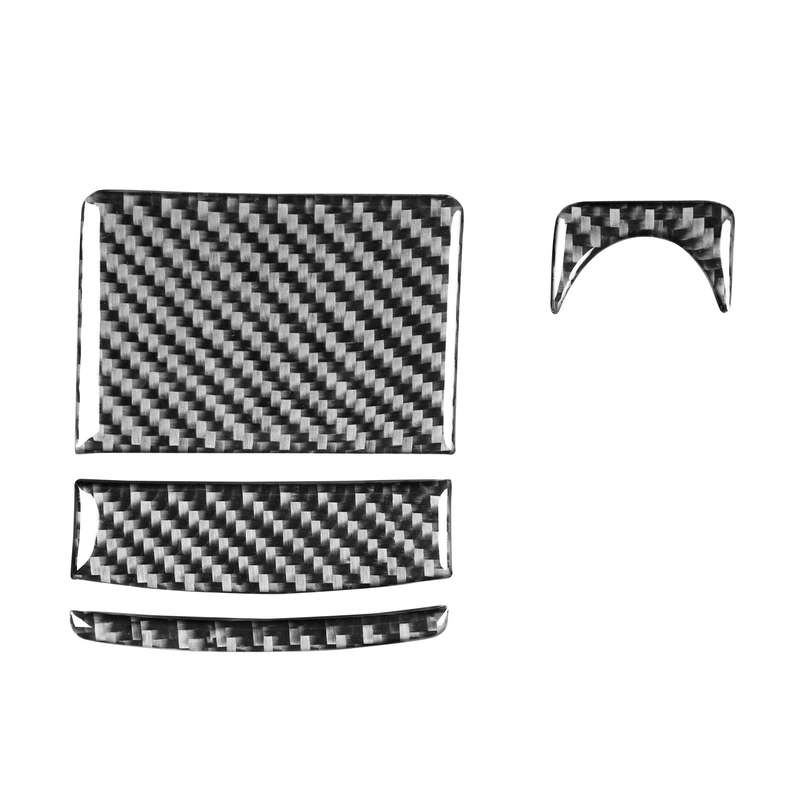 4 PCS Car Carbon Fiber Ashtray + Power Socket Decorative Sticker for Mitsubishi Lancer EVO (Only GTS
