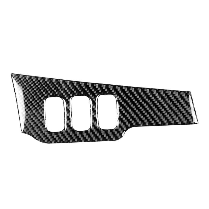 Car Carbon Fiber Dimming Control Panel Decorative Sticker for Mitsubishi Lancer EVO 2008-2015, Left