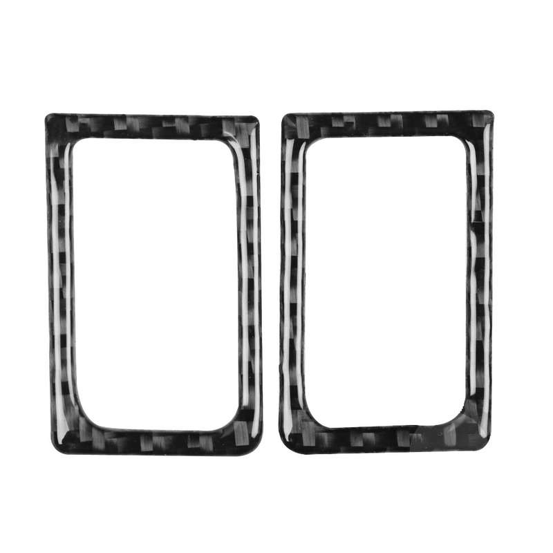 2 PCS Car Carbon Fiber Left and Right Door Lock Decorative Sticker for Nissan GTR R35 2008-2020, Lef