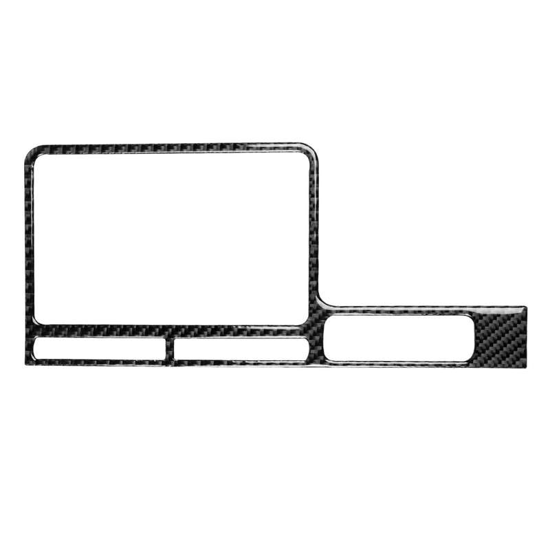 Car Carbon Fiber Navigation Display Frame Decorative Sticker for Nissan GTR R35 2008-2016, Right Dri