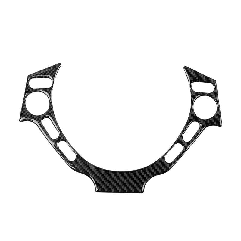 Car Carbon Fiber Steering Wheel Buttons Decorative Sticker for Nissan GTR R35 2008-2016, Left and Ri