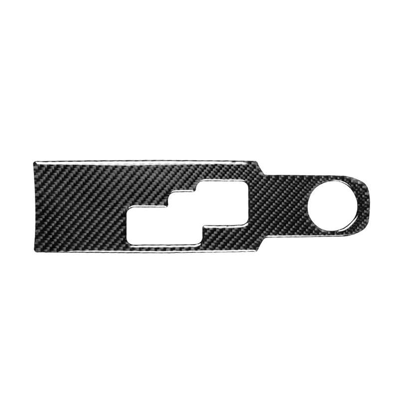 Car Carbon Fiber Gear Shift Panel Decorative Sticker for Nissan GTR R35 2008-2016, Left and Right Dr