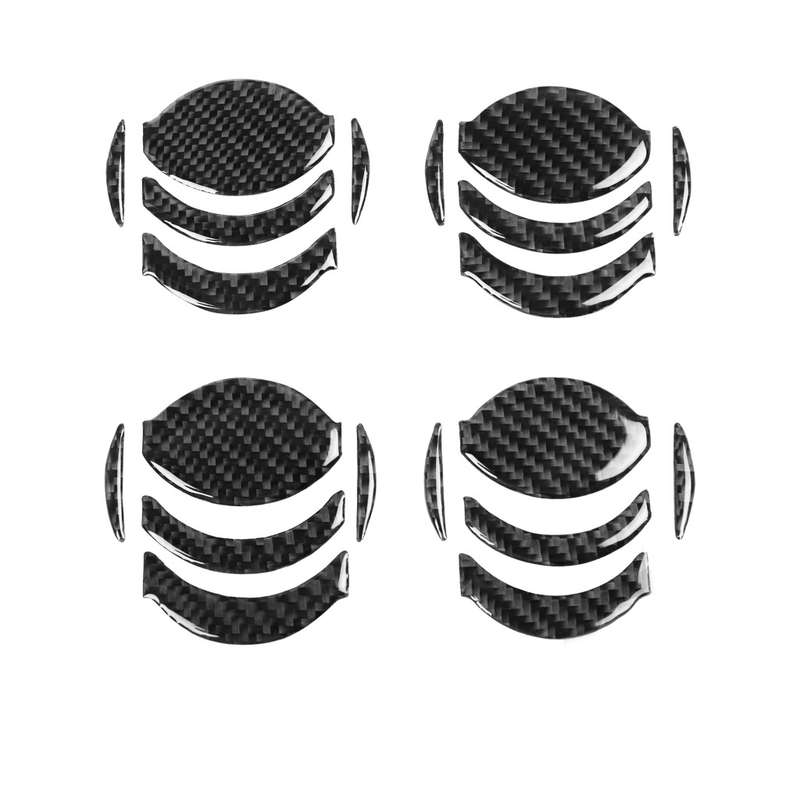 20 PCS Car Carbon Fiber Central Air Outlet Decorative Sticker for Nissan GTR R35 2008-2016, Left and