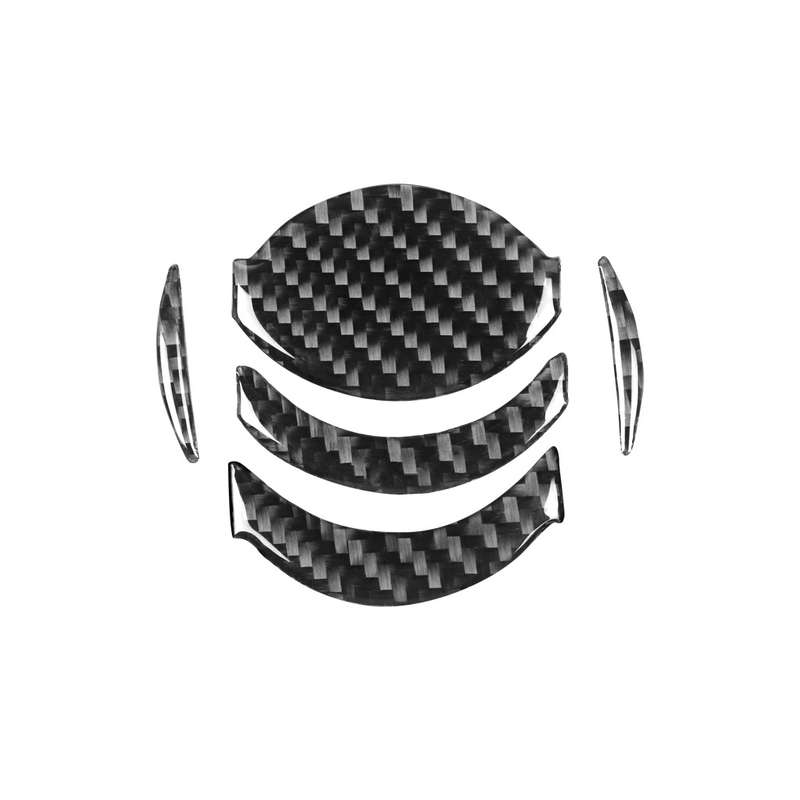 5 PCS Car Carbon Fiber Central Air Outlet Decorative Sticker for Nissan GTR R35 2008-2016, Left and