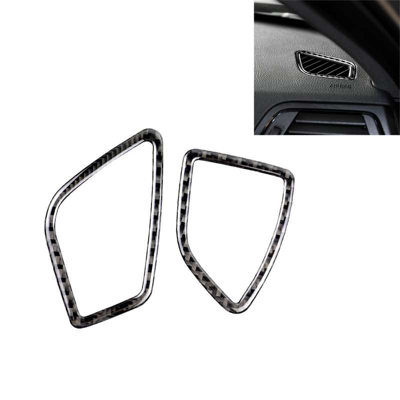Carbon Fiber Car Instrument Air Outlet Decorative Sticker for BMW (F30) 2013-2018 / (F34) 2013-2017,