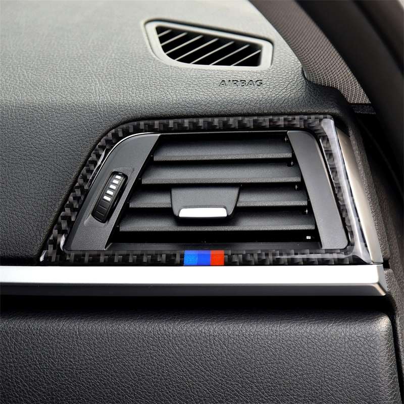 Three Color Carbon Fiber Car Copilot Air Outlet Decorative Sticker for BMW (F30) 2013-2015 / (F34) 2