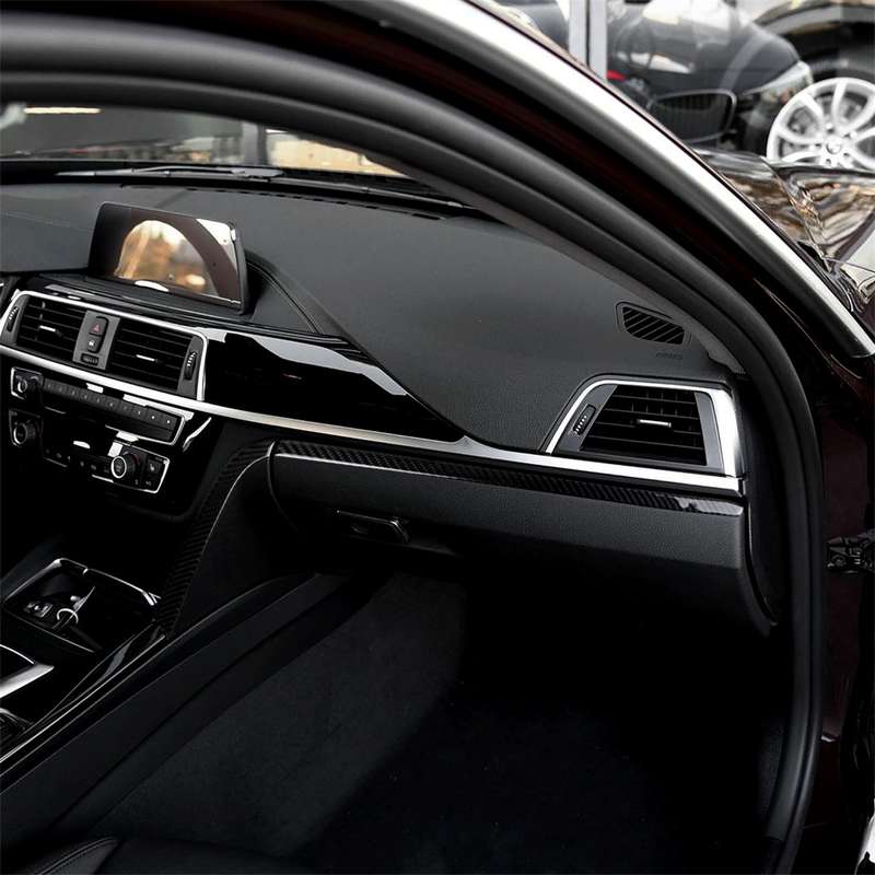 Carbon Fiber Car Copilot Central Control Decorative Sticker for BMW F30 2013-2018 / F34 2013-2018, S