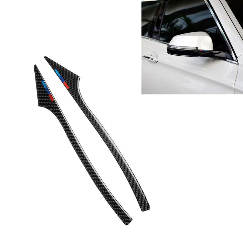Three Color B Carbon Fiber Car Rearview Mirror Bumper Strip Decorative Sticker for BMW 5 Series E60