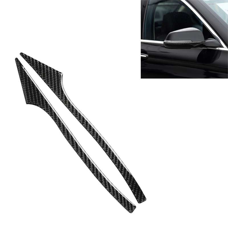 Three Color B Carbon Fiber Car Rearview Mirror Bumper Strip Decorative Sticker for BMW 5 Series E60