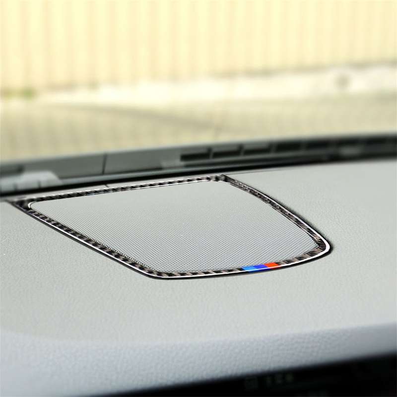 Three Color Carbon Fiber Car Instrument Big Horn Frame Decorative Sticker for BMW 5 Series F10 2011-