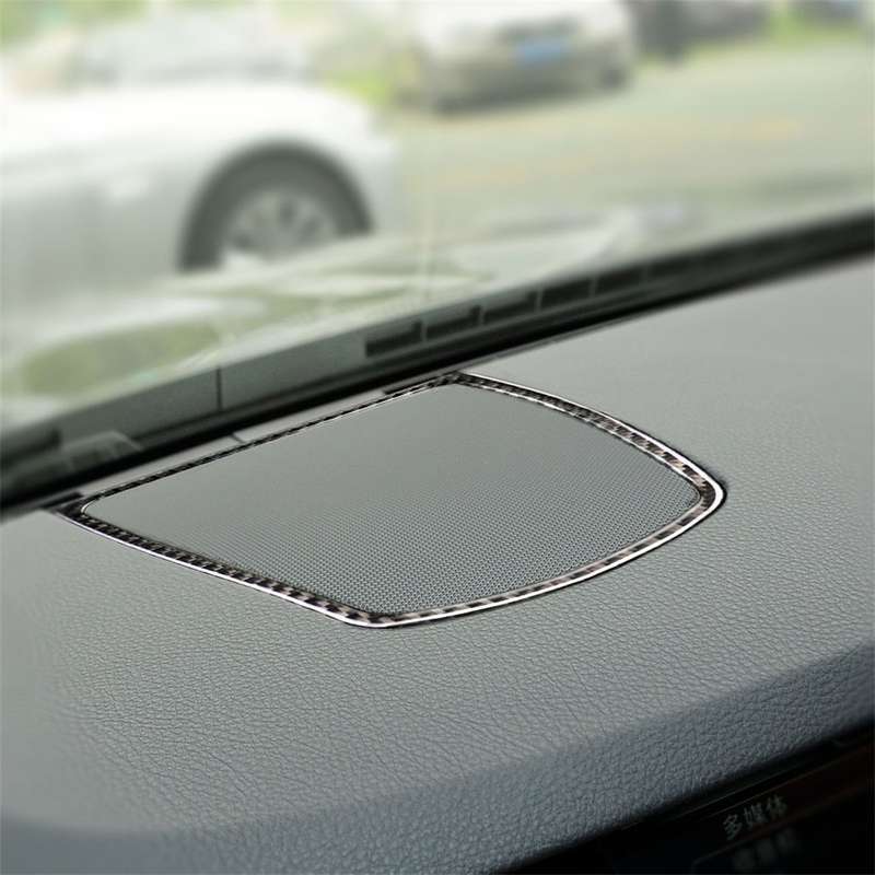 Three Color Carbon Fiber Car Instrument Big Horn Frame Decorative Sticker for BMW 5 Series F10 2011-
