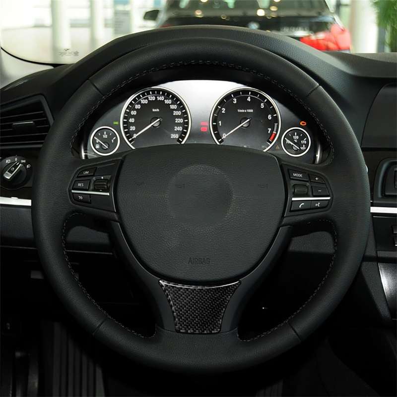 B Edition Three Color Carbon Fiber Car Large Steering Wheel Decorative Sticker for BMW 5 Series F10