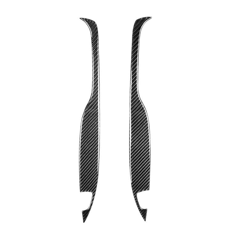 2 PCS Car Carbon Fiber Rear Armrest Decorative Sticker for Mazda RX8 2004-2008, Left and Right Drive