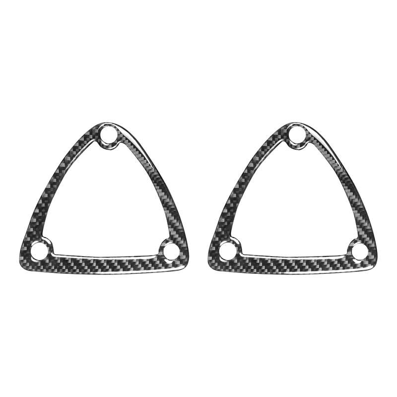Car Carbon Fiber Seat Headrest Decorative Sticker for Mazda RX8 2004-2008, Left and Right Drive Univ