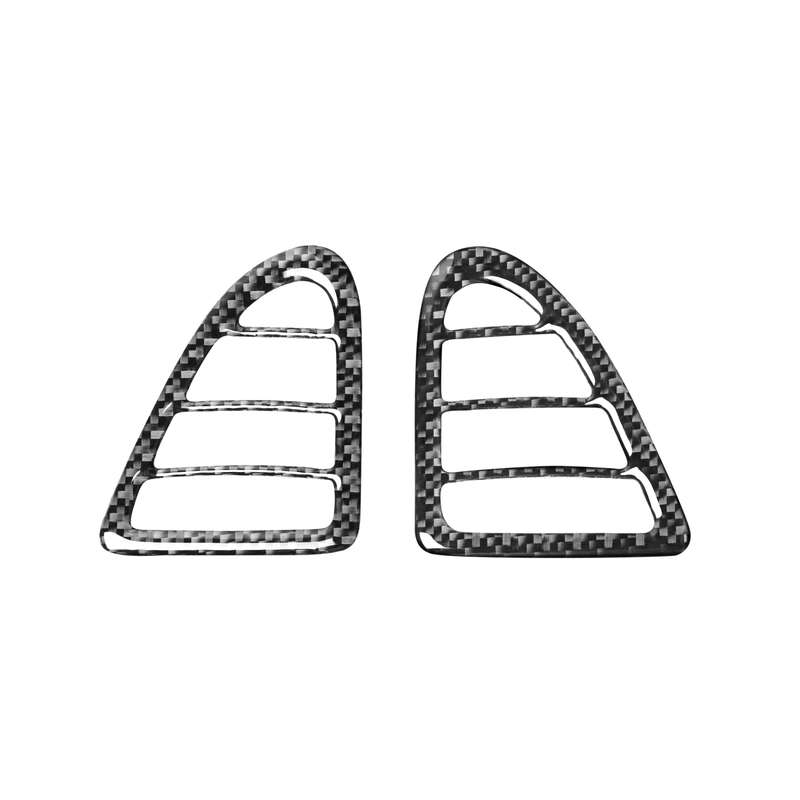 2 PCS Car Carbon Fiber Left and Right Air Outlet Decorative Sticker for Mazda RX8 2004-2008, Left an