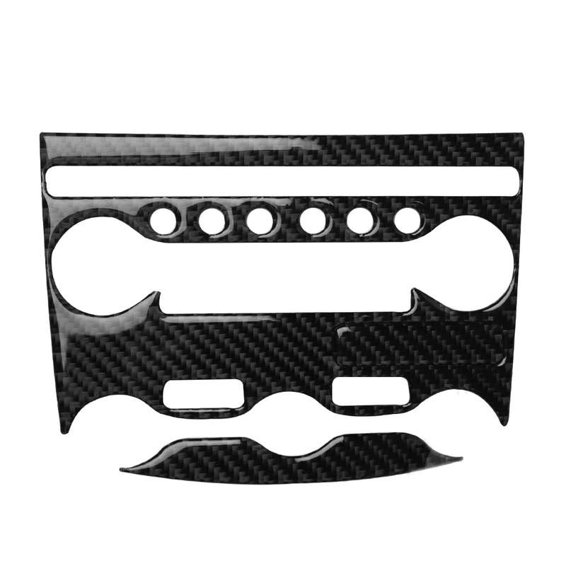 3 in 1 Car Carbon Fiber Air Conditioning Adjustment Panel Decorative Sticker for Nissan 370Z Z34 200